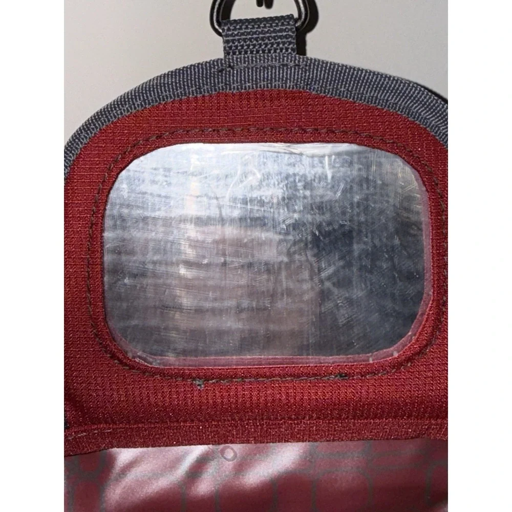 Ricardo Beverly Hills Red Travel Toiletry Bag Hanging Organizer Makeup Shaving